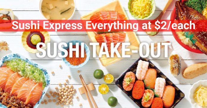 Sushi Express: Everything at $2 at Sunshine City from 24 - 28 Sep 2019